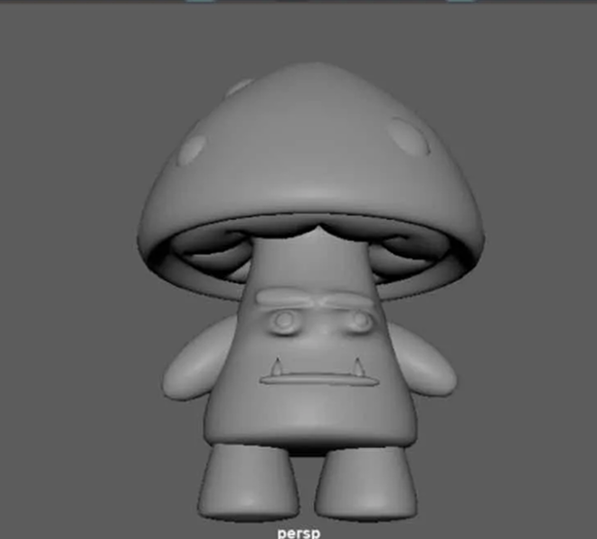 3D model — Mushroom character